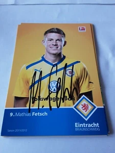 Postal firmada Mathias Fetsch Eintracht Braunschweig NUEVO - Imagen 1 de 1
