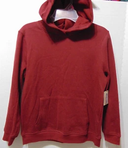 Boys Size 8 Fleece Hoodie w/ Pockets MAROON / RUST NEW w/ TAGS! - Picture 1 of 6