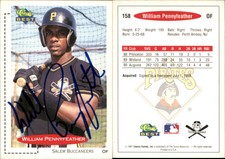 Will Pennyfeather Signed 1991 Classic Best #158 Card Salem Buccaneers Auto AU