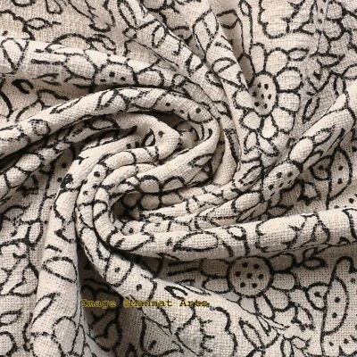 100% Cotton Natural Fringed Throw Bohemian Bedspread Handmade Sofa Blankets  - Image 1 of 4