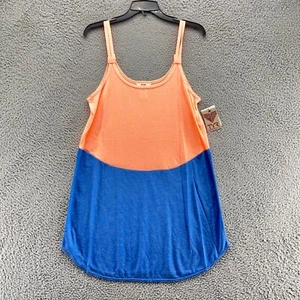 TYR Dresses Womens Medium Orange Blue Sleeveless Lay Back Dress New $44.99 - Picture 1 of 11