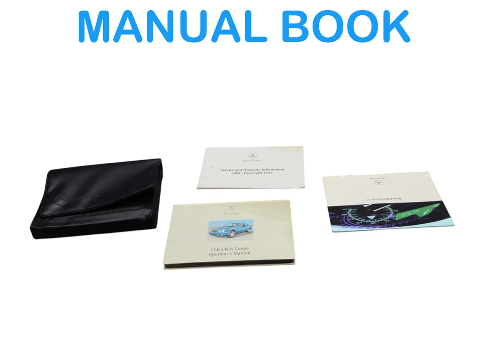 Mercedes-Benz W208 CLK320 2002 manual del propietario conjunto de libro fabricante original Foto 1 de 4