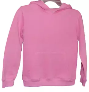 Girl's Pink Fleece Hoodie Kangaroo Pocket New With Tags Select your size - Picture 1 of 3