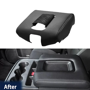 Fit 2014-2018 Silverado Sierra 1500 Jump Seat Console Lid Armrest Black Cover - Picture 1 of 10