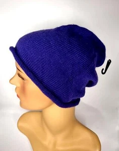 Mens Ladies Crochet Knitted Woolly Winter Oversized Slouch Beanie Hat Cap Unisex - Picture 1 of 2