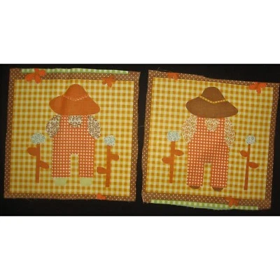 14 cuadrados Sam totales de paneles de tela Waverly de 11" x 11" 7 de cada color Foto 1 de 3