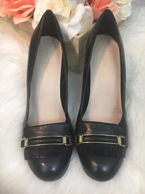 Zapatos sin cordones Franco Sarto para mujer talla 10 de cuero negro Foto 1 de 4