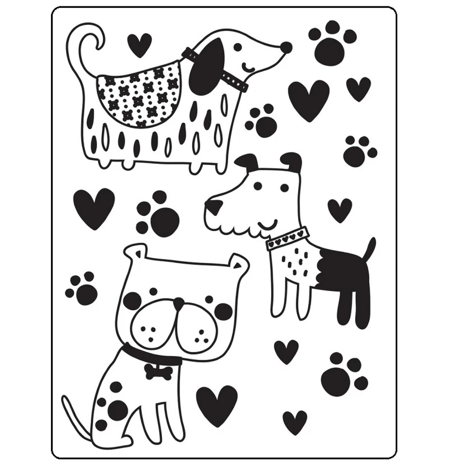 #303 Darice carpeta de relieve esencial "perros" 30041360 Foto 1 de 1