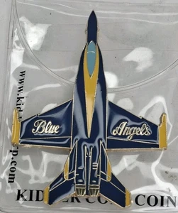 US Navy Blue Angels Flight Demonstration Squadron Chief CPO F-18 Challenge Coin - Picture 1 of 2