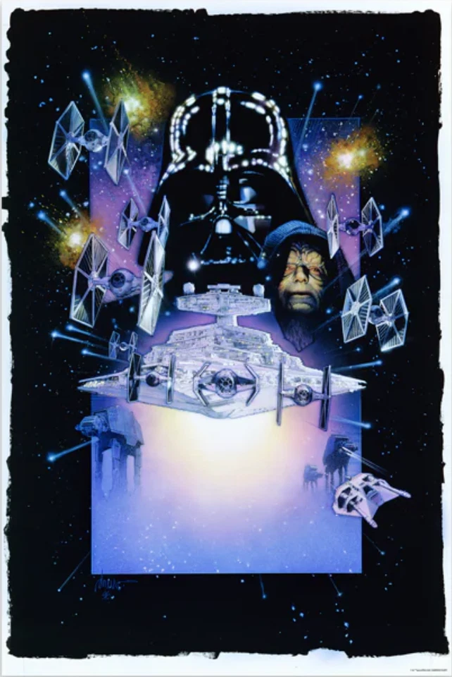 Drew Struzan Star Wars Empire Strikes Back Giclee Brush Print Mondo 24x36 x/150 - Image 1 of 1