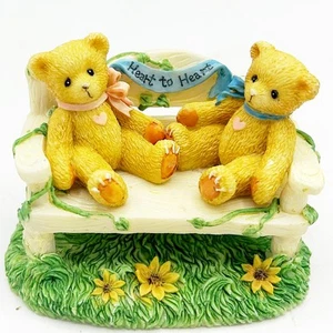 Cherished Teddies CRT240 Dos Osos en Banco Estatuilla Corazón a Corazón 1996 - Imagen 1 de 7