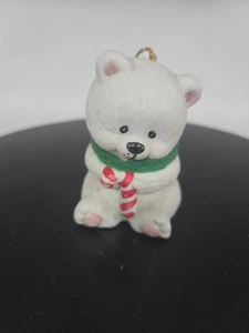 Vintage Jasco Biskuitporzellan Lil Chimers Eisbär mit Zuckerstange orn. C5-635 - Bild 1 von 7