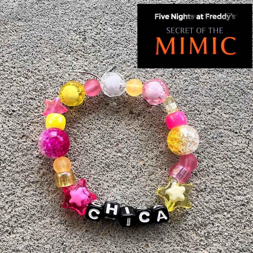 Pulseira de contas FNaF Secret of the Mimic SOTM Party Time Chica Kandi - Imagem 1 de 1