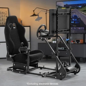 Marada Racing Cockpit Rahmen mit Monitor Stand Sitz Fit Logitech G923 G920 G29 - Picture 1 of 20