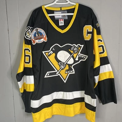 Vintage Mario Lemieux Pittsburgh Penguins NHL Hockey Jersey CCM Adult Large L - Image 1 of 4