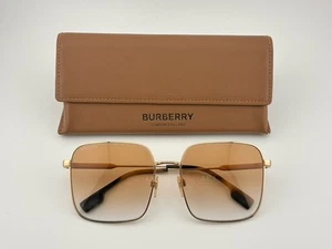 Burberry B3119 Gold Oversized Square Sunglasses - Picture 1 of 10