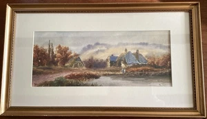 Original Watercolour Haecome Hill Surrey. Signed A Towney? 23.5” X 13.5” - Picture 1 of 11