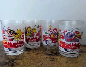 Raro Juego Completo 2001 McDonald's Coca Cola Publicidad Navidad Bebidas Vaso - Imagen 1 de 10
