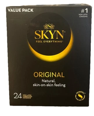 SKYN Original Lubricated Non Latex Condoms 24 Count Exp 10/2029 - Image 1 of 2