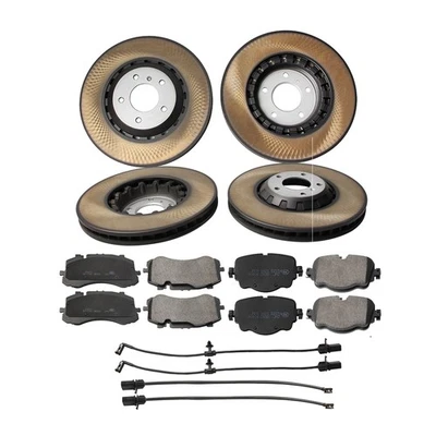 Pastillas de freno delanteras y traseras y rotores para Bentley Bentayga 2016 2017-2023 EE. UU. Foto 1 de 4