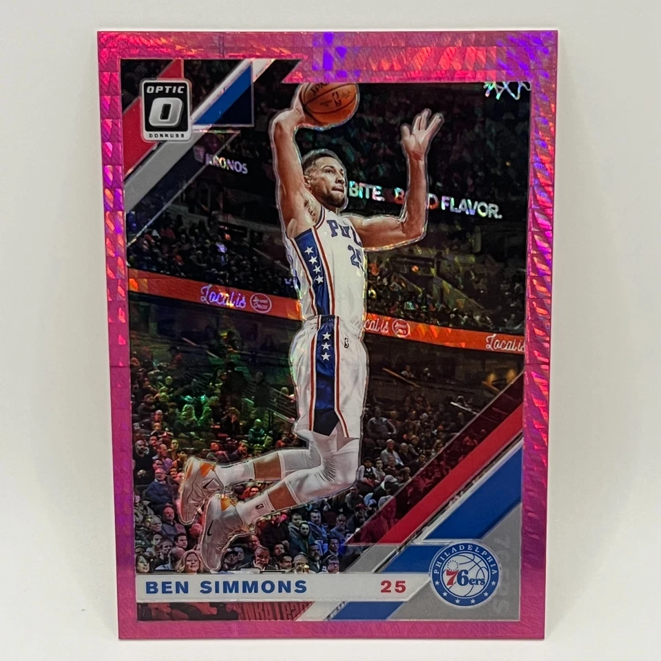 Panini Donruss Optic Pink Hyper Prizm Ben Simmons #55 PHI rosa 2019-20 - Imagem 1 de 2