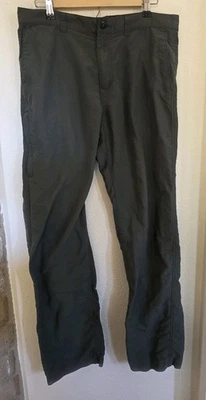 Pantalones REI Co-op Trailmade para hombre al aire libre talla grande 34x36 verdes bolsillos con cremallera  Foto 1 de 4