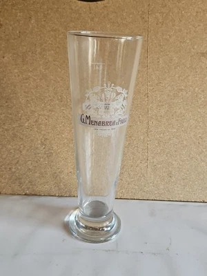 Bicchiere da birra Pubblicitario Usato Menabrea, 150° Anniversario, 0.40 Cl - Immagine 1 di 2
