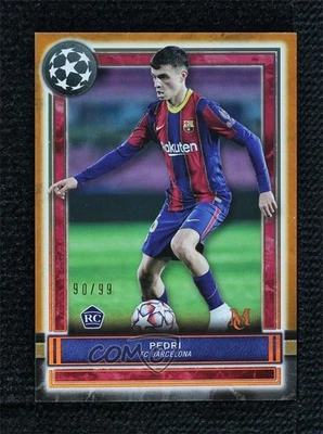 2020-21 Topps Museum Collection UCL Copper 90/99 Pedri #37 Rookie RC - Image 1 of 3