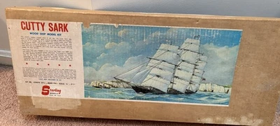 Sterling Models Vintage 23” CUTTY SARK WOOD SHIP model kit-unbuilt-open box - Image 1 of 4