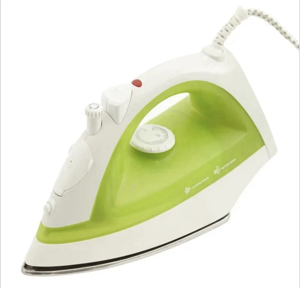 Dunelm Essentials Steam Iron Green with 1600w Steam Power - Image 1 of 4