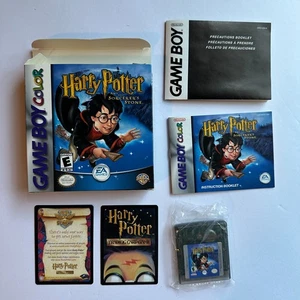 Harry Potter and the Sorcerer's Stone (Nintendo Game Boy Color) CIB Complete GBC - Picture 1 of 12