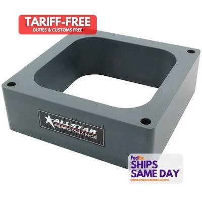 Allstar ALL25992, One Gray Plastic Carb Spacer 4500 Open 2.00In Performance Part - Image 1 of 4