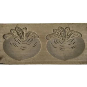 Japanische Holz geschnitzt Kashigata Kuchen Form Vintage süße Wagashi Rübe Kabura Kg631 - Bild 1 von 9