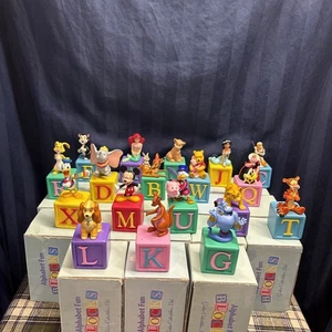 Lot of 18 Disney Alphabet Fun Blocks By Grolier Collectibles X5 - Picture 1 of 24