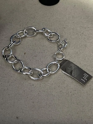 NWT J. JILL Silver-tone Oval Link Toggle Bracelet - Image 1 of 3