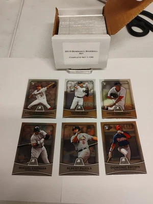 Juego completo de béisbol Bowman Platinum 2010 1-100 Posey, Strasburg, lote RC #B025 Foto 1 de 4