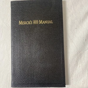 Merck's 1899 Manual, facsimile Antique first edition - Bild 1 von 6