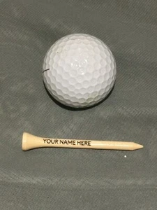 100 Personalized Golf Tees - Custom Engrved for Events, Advertisement, Gifts - Picture 1 of 10