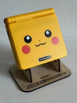 Nintendo Gameboy Advance SP IPS GBA Laminated Backlit Screen V5 Game Boy Pikachu - Image 1 of 4