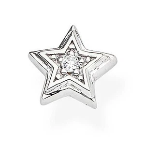 Mono Orecchino STELLA Donna Argento 925 Amen EB3 Chiusura Farfallina - Imagen 1 de 2