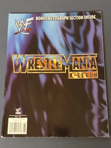 2001 Wrestlemania 17 WWF WWE Wrestling X-Seven Program - Picture 1 of 5