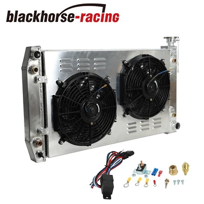 For 88-99 Chevy Truck GMC C/K C1500 C2500 C3500 3Row Radiator+Shroud Fan Kit 622 - Image 1 of 4