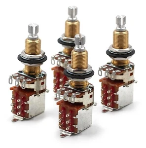 4x Bourns 500K Pot 3/4” Largo Eje Dividido Audio Cónico Push/Pull DPDT - Imagen 1 de 7