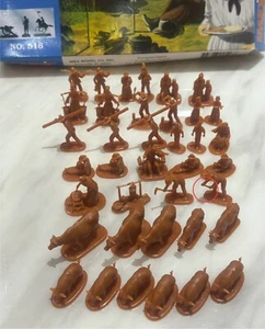 IMEX 1/72 American Pioneers Model Kit Mint Condition Missing 4 Figures 1 Broke - Picture 1 of 4