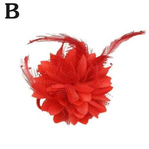 NEW Hair Clips Fascinator Hairband and Pin Flower Feather Corsage Bead M .Prof