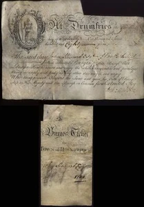 1780 DUMFRIES Burgess Certificate Vellum to JOHN STEWART of BALLACHULISH, Argyll - Picture 1 of 1
