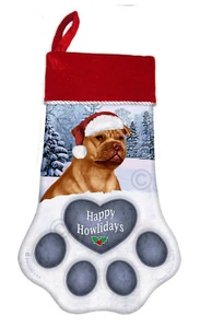 Christmas Stocking - Orange Staffordshire Bull Terrier - Imagen 1 de 1