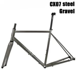 Carbon Road Bicycle Frameset 700C Gravel Off-Road Bike Frame Disc Brake - Picture 1 of 36