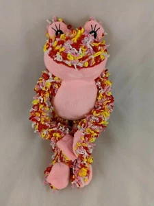 Juguete de peluche Kellytoy rosa rana hilo 12 pulgadas chirrido - Imagen 1 de 6