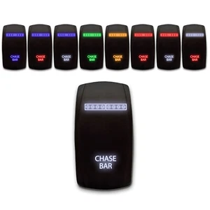 [Chase Bar] Interruttore a bilanciere 5 pin inciso al laser ON-OFF SPST interruttore a levetta 20A - Foto 1 di 14